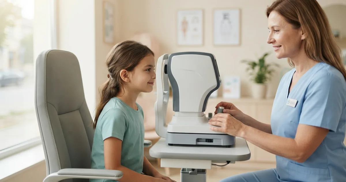 Kind mit MiyoSmart-Brille zur Myopie-Kontrolle – Kurzsichtigkeit bei Kindern bremsen in Ludwigshafen